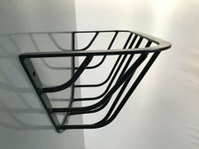 GLASS CONSOLE TABLE REPURPOSED ANTIQUE HAYRACK PROFESSIONALLY STOVE ENAMELLED