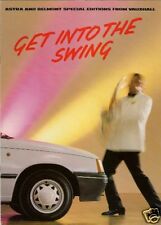Vauxhall Astra & Belmont Swing Limited Editions 1988 UK Market Sales Brochure