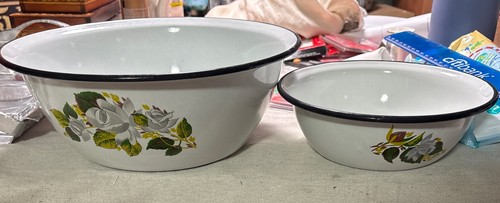 Vintage enamel ware wash - enamel,