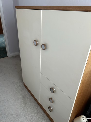 Vintage tallboy wardrobe - vintage, /wardrobe