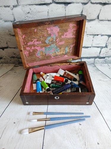 Antique wooden box for - box,