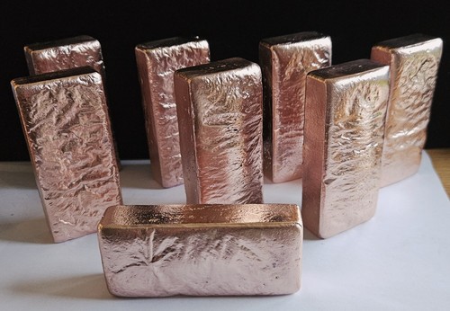Hand poured copper ingot - 🔥hand,