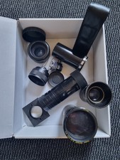 Lot of Kodak Retinar Carousel Projector Lens lenses + others odds n ends