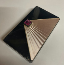 Vintage Solid Silver Enamel
