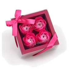 Bath Soap Rose Flower Gift Box