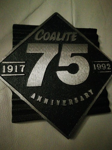 Vtg large metal coal coalite - large,