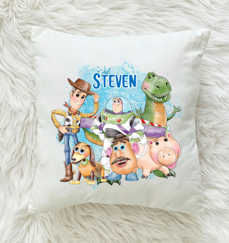 Personalised toy story cushion - personalised,