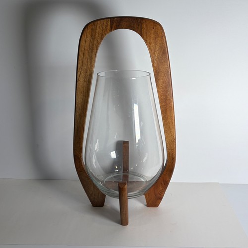 Mcm glass hurricane lantern - glass,