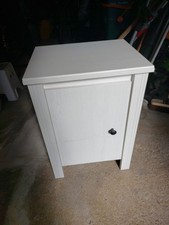 White / Grey IKEA Bedside Cabinet
