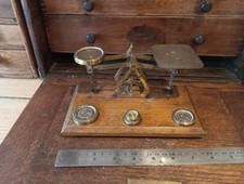 VINTAGE BRASS POSTAL SCALES