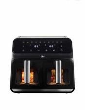 Neo Air Fryer Dual Twin Zone Double Drawer Black Glass Window Electric 8.5L Oven