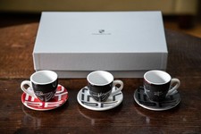 PORSCHE ESPRESSO CUPS SET, WAP0504200F. 2015 LMP1, Porshce 919, rare unused