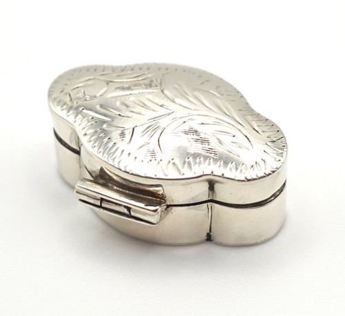 Sterling silver pill snuff - pill,