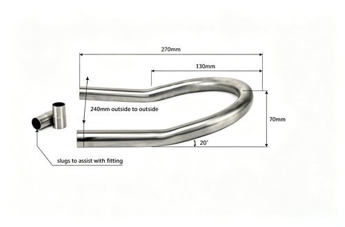 Cafe racer rear frame hoop - cafe,