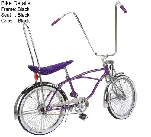 Lowrider black bike w - 20",