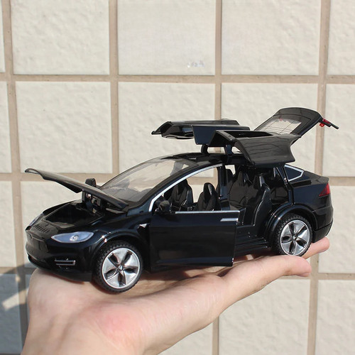 Black tesla model x 90d - model,