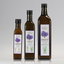 Linseed Flaxseed Oil Dr Budwig diet Cold Pressed Unrefined Ol'Vita Olej lniany