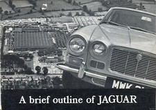 A Brief Outline of Jaguar corporate brochure 1970 XJ6 420 factory photos