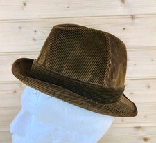 Dunn & Co Mens Trilby Fedora Style Hat 100% Cotton Made In Britain (Used VGC)