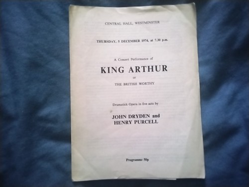 King arthur henry purcell - arthur,