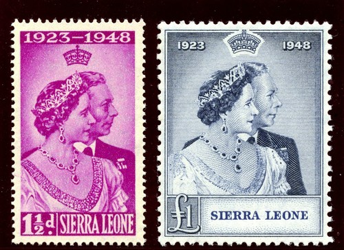 Sierra leone 1948 kgvi - sierra, silver