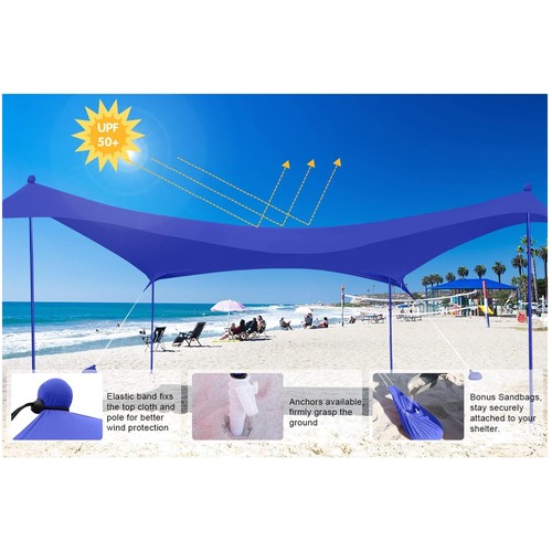 Compact beach shelter with - compact,