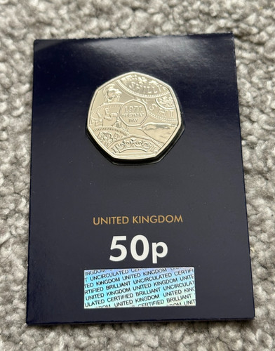 2021 unc decimal - 1971, 50p