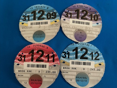 Old used tax disc from - tax,