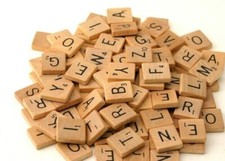 100 PCS Wooden Scrabble Tiles