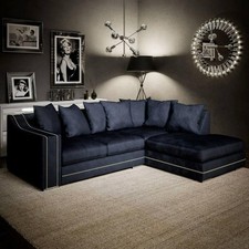 Charcoal Chenille RH Corner