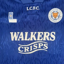 Rare Original Leicester City 1992/1993/1994 Home Football Shirt Mens Large