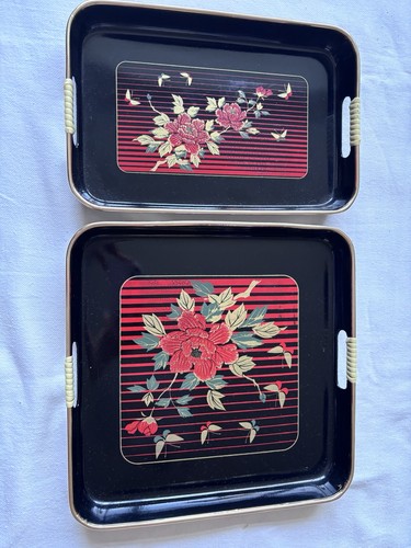 Vintage japanese trays with - vintage,