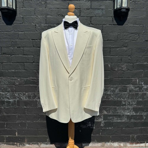 Moss bros cream wool blend - cream,