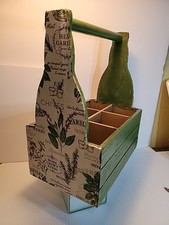 Rustic Painted Wood Crate With