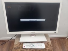 Samsung tv with remote white