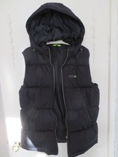 Adidas Mens Gilet Bodywarmer Padded Jacket with Hood – Black - Medium