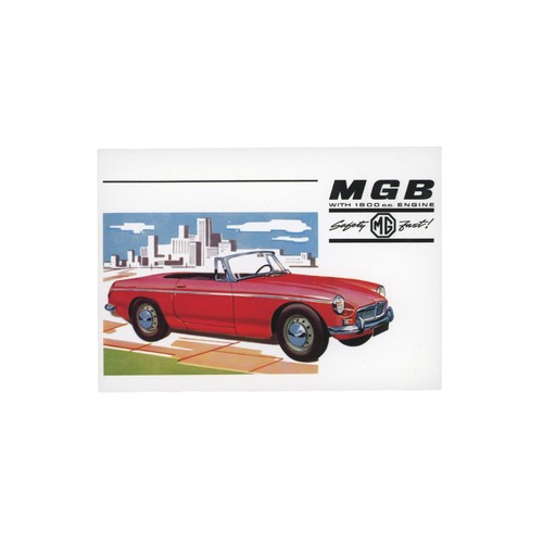 Mgb postcard vintage - mg,