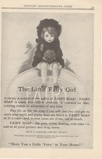 Fairy Snow Original Print Ads Bath Fairy Girl Purity in your Home 1920 lot of 2
