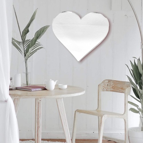 Heart shaped wall mirror with - mirror,