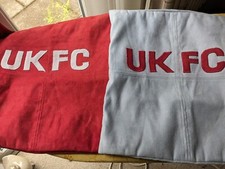 2 x UK FC Cushion covers 17 ins NEXT Red/Blue
