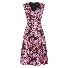 Ariella Pink Floral Knee Dress