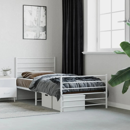 Metal single size bed - metal,