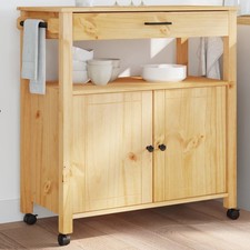 Kitchen Trolley Solid Pine