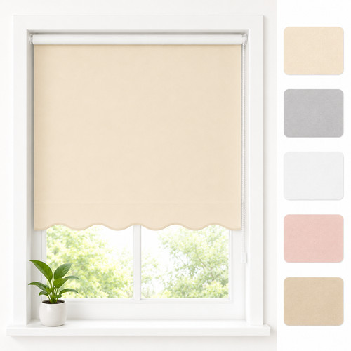 Scalloped roller blind - scalloped,
