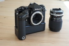 Nikon FE Black body,  MD-12