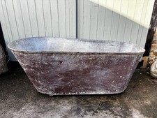 Vintage wooden base galvanised - vintage,
