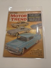 Motor Trend Magazine - Vintage Original December 1957 - Reports on 15 New Cars!