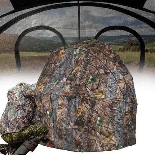 Hunting chair blind with - blind, see