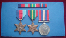 WW2 MEDAL GROUP 1939/45 -PACIFIC STARS & WAR  RIBBON BAR