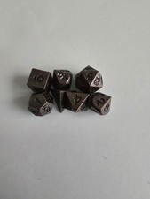 7 Piece Metal RPG Dice Set –